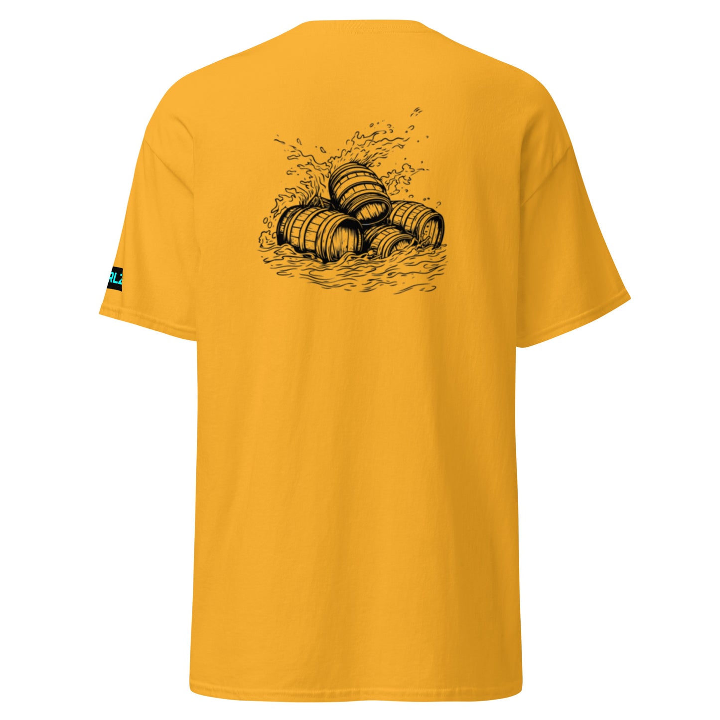 Classic Unisex Surfing T-Shirt Gold
