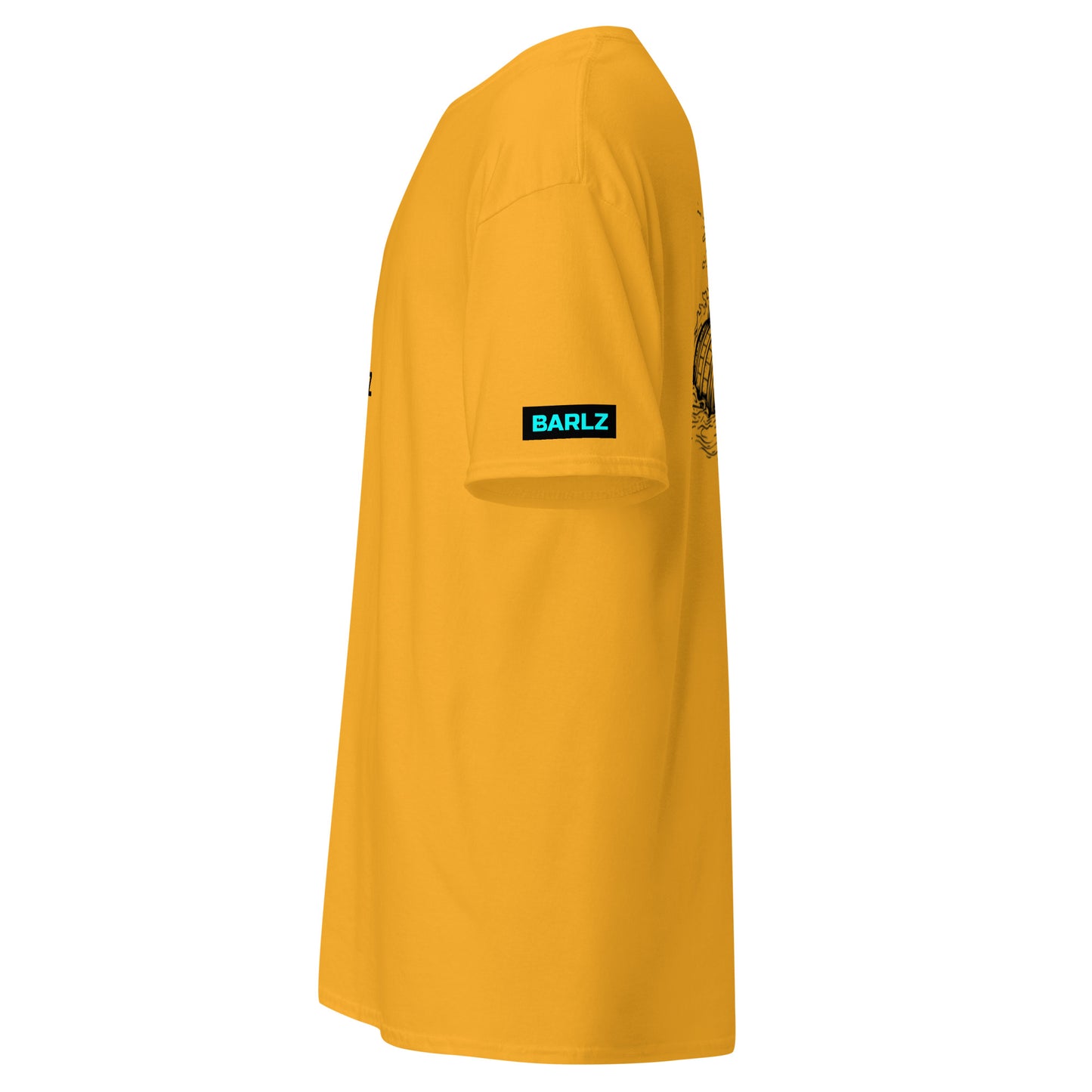 Classic Unisex Surfing T-Shirt Gold