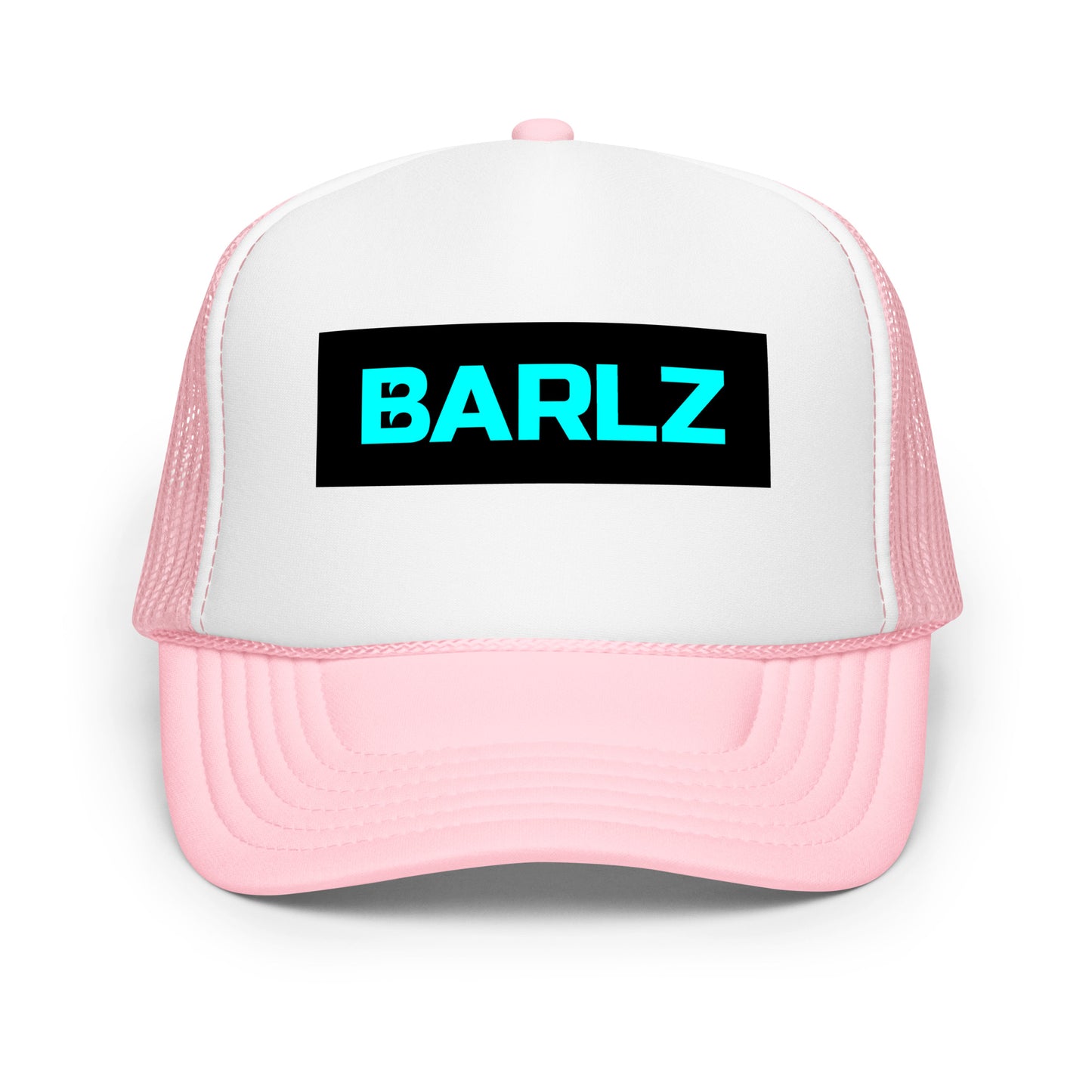 Foam Surfing Trucker Hat Light Pink & White