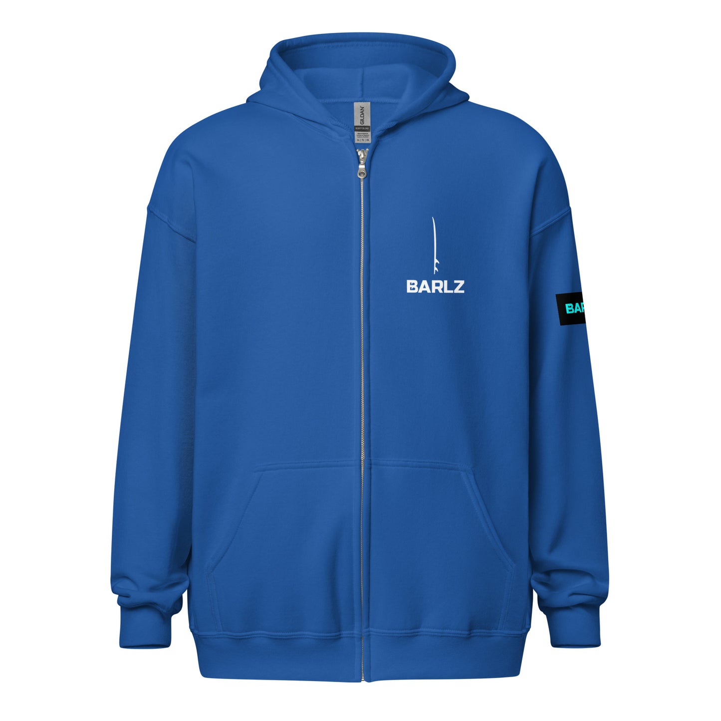 Heavy Blend Zip Hoodie Surfing Style Royal Blue