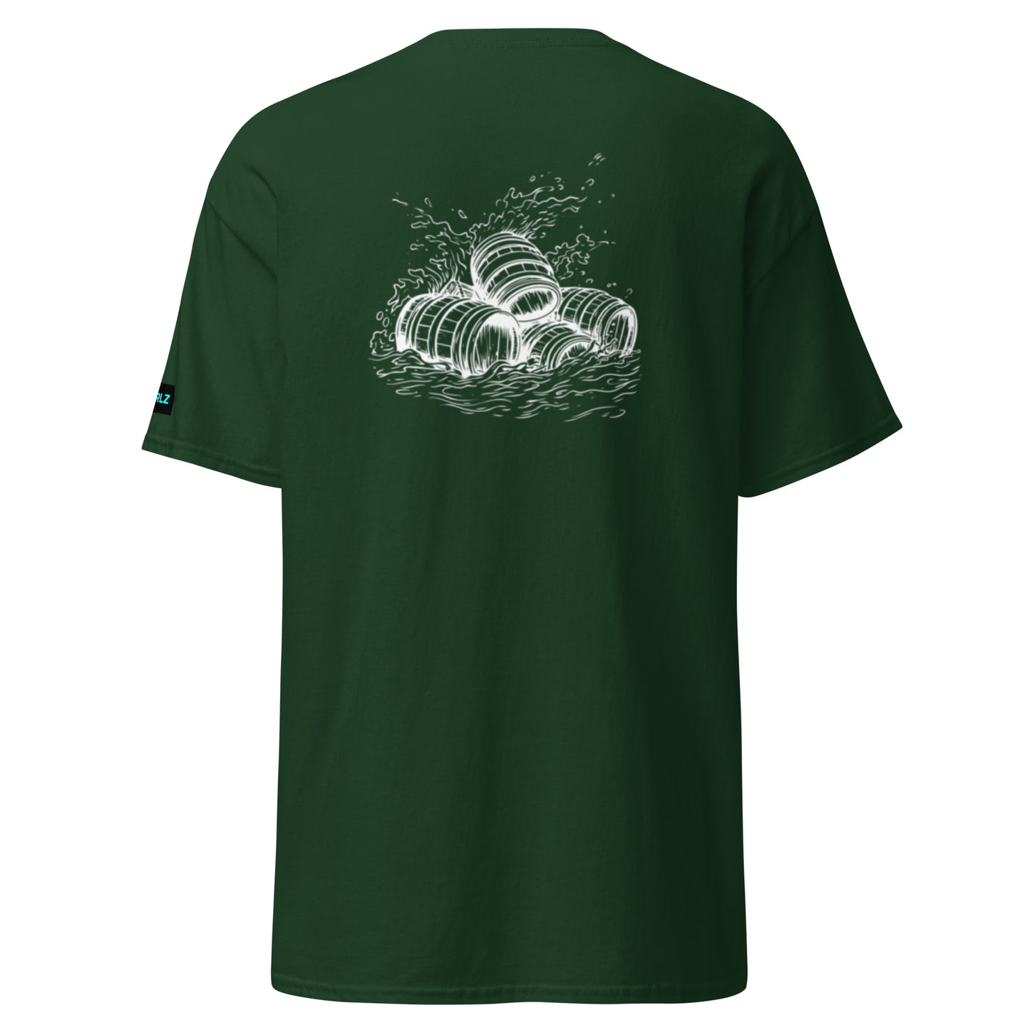 Surfing Clothing T-Shirt Tee Forest Green