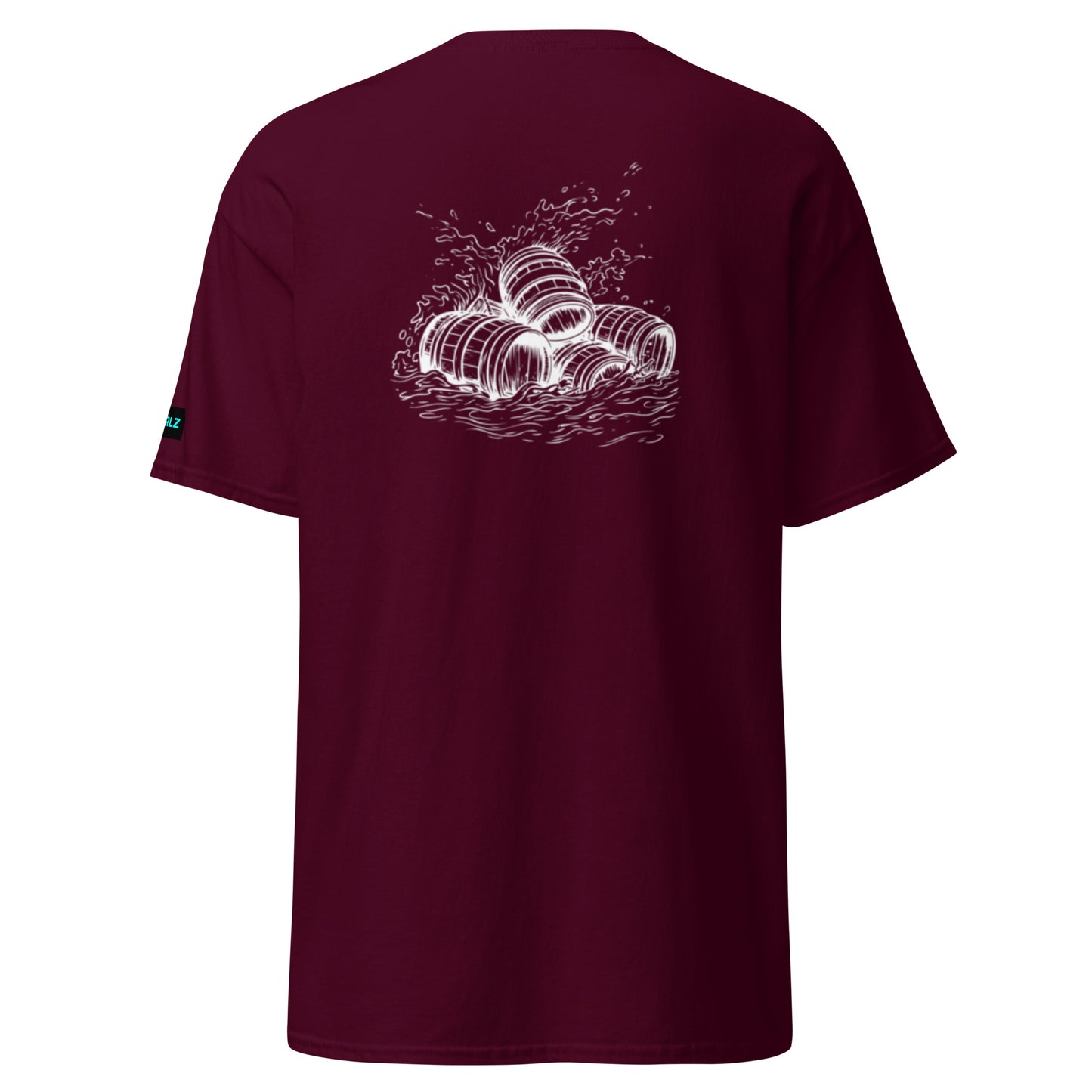 Surfing Clothing T-Shirt Tee Maroon