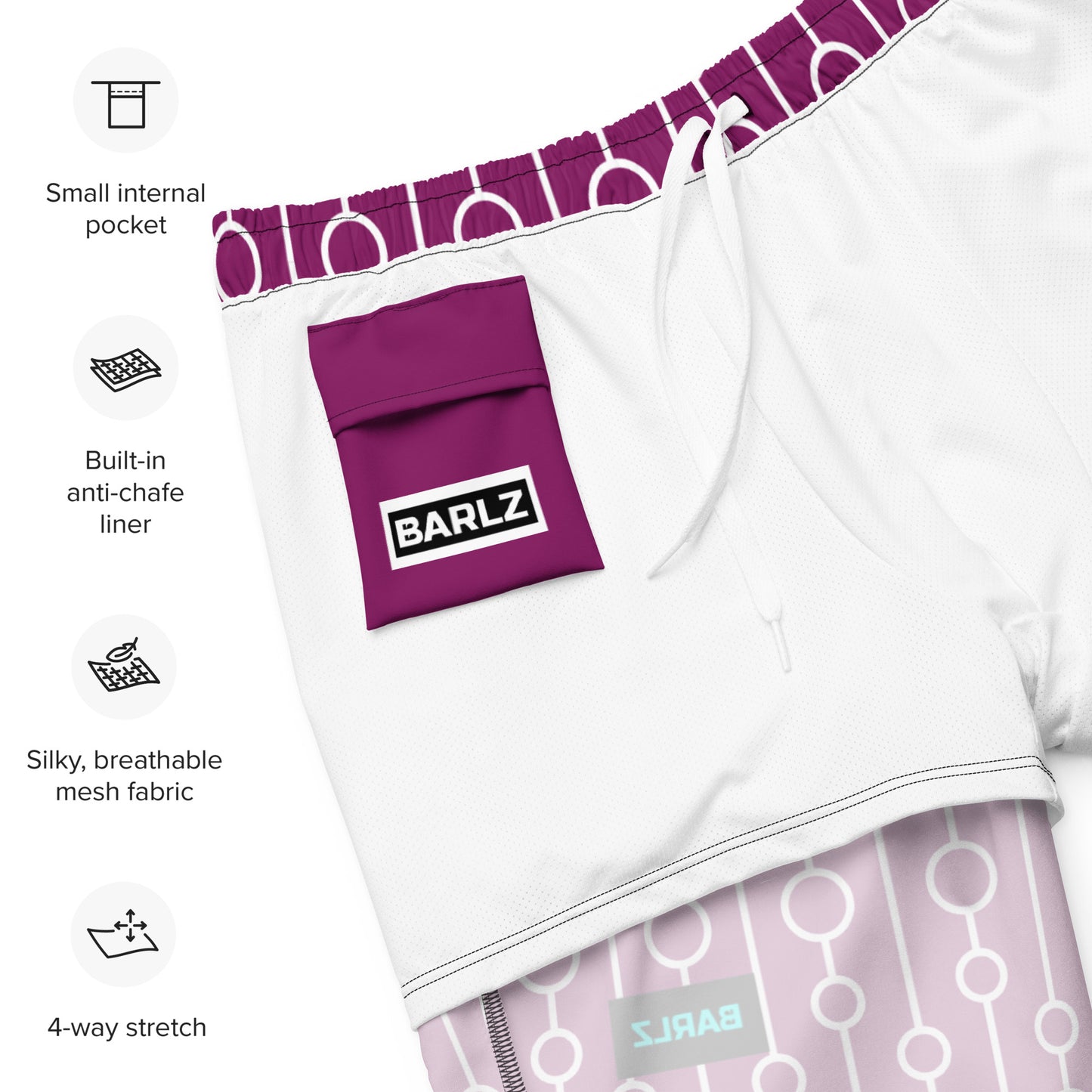 Swim Trunks Recycled with Cyrcle Design