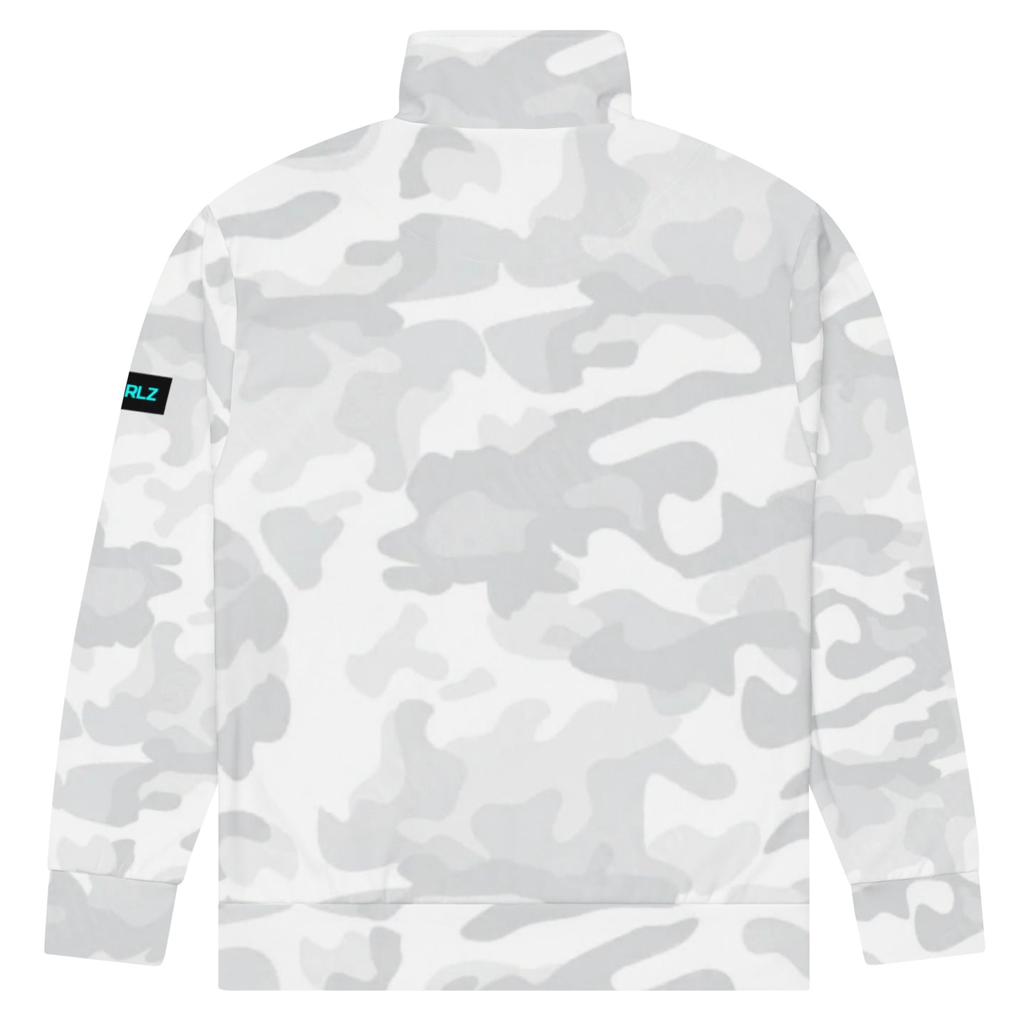 Track Jacket Recycled White Camouflage Design