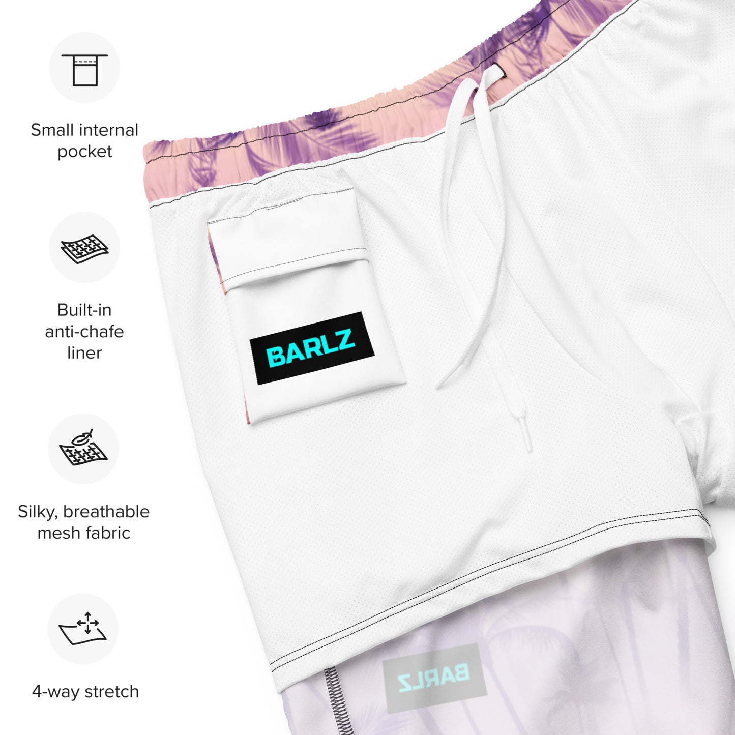 Surfing Sim Trunks Recycled White