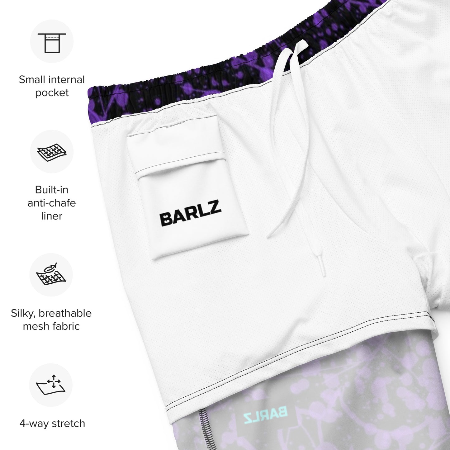 Men Swim Trunks Recycled With Design