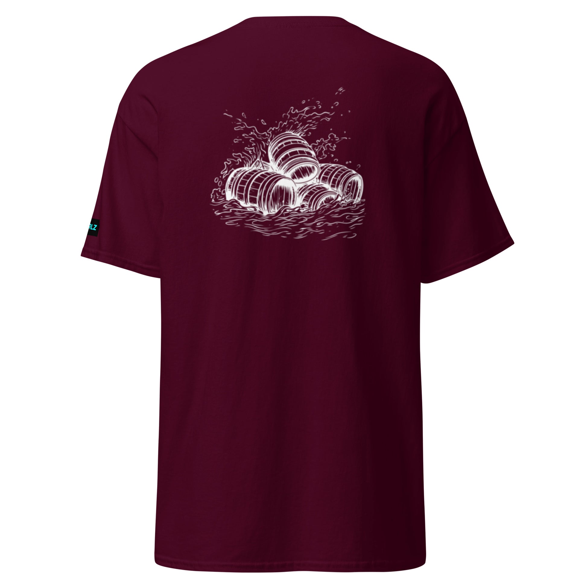 Surfing Clothing T-Shirt Tee Maroon