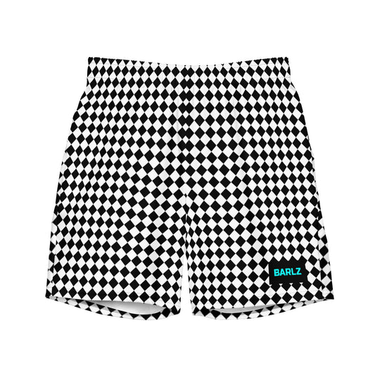 Swim Trunks With Chess Design