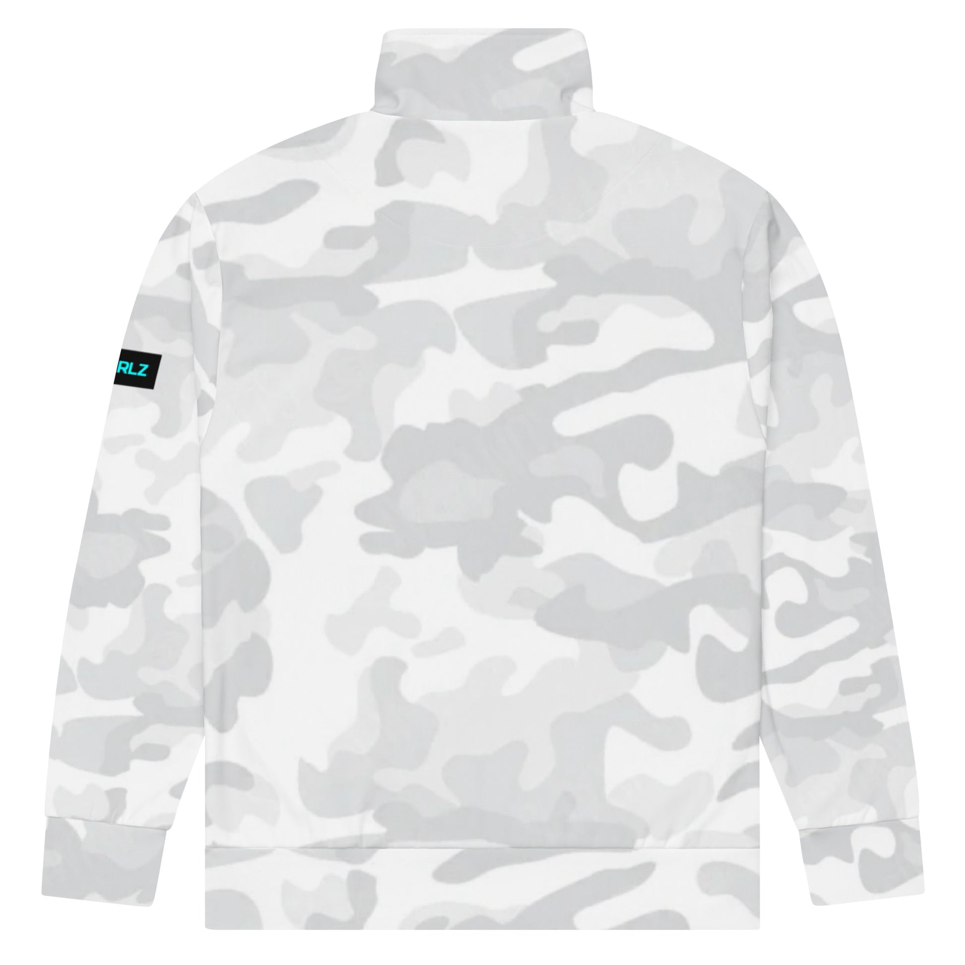 Track Jacket Recycled White Camouflage Design