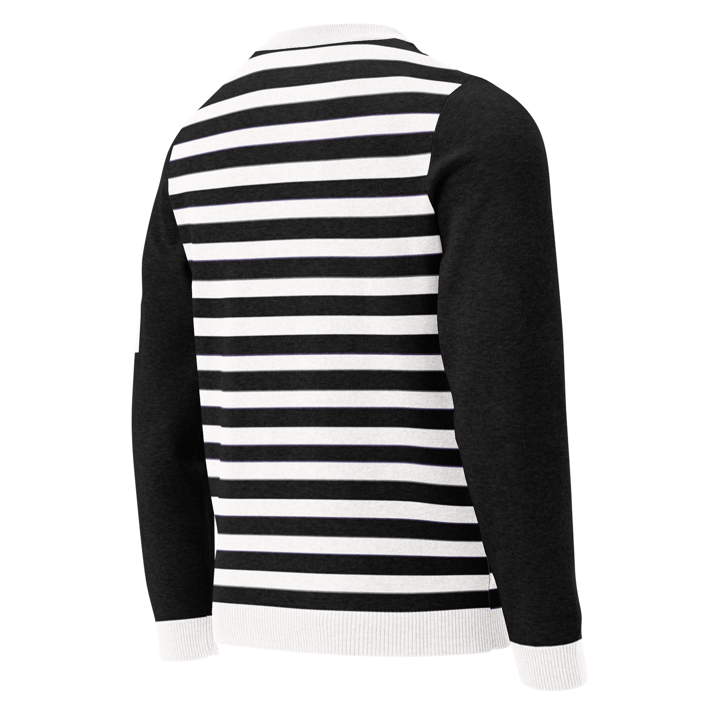 Knitted crew neck sweater