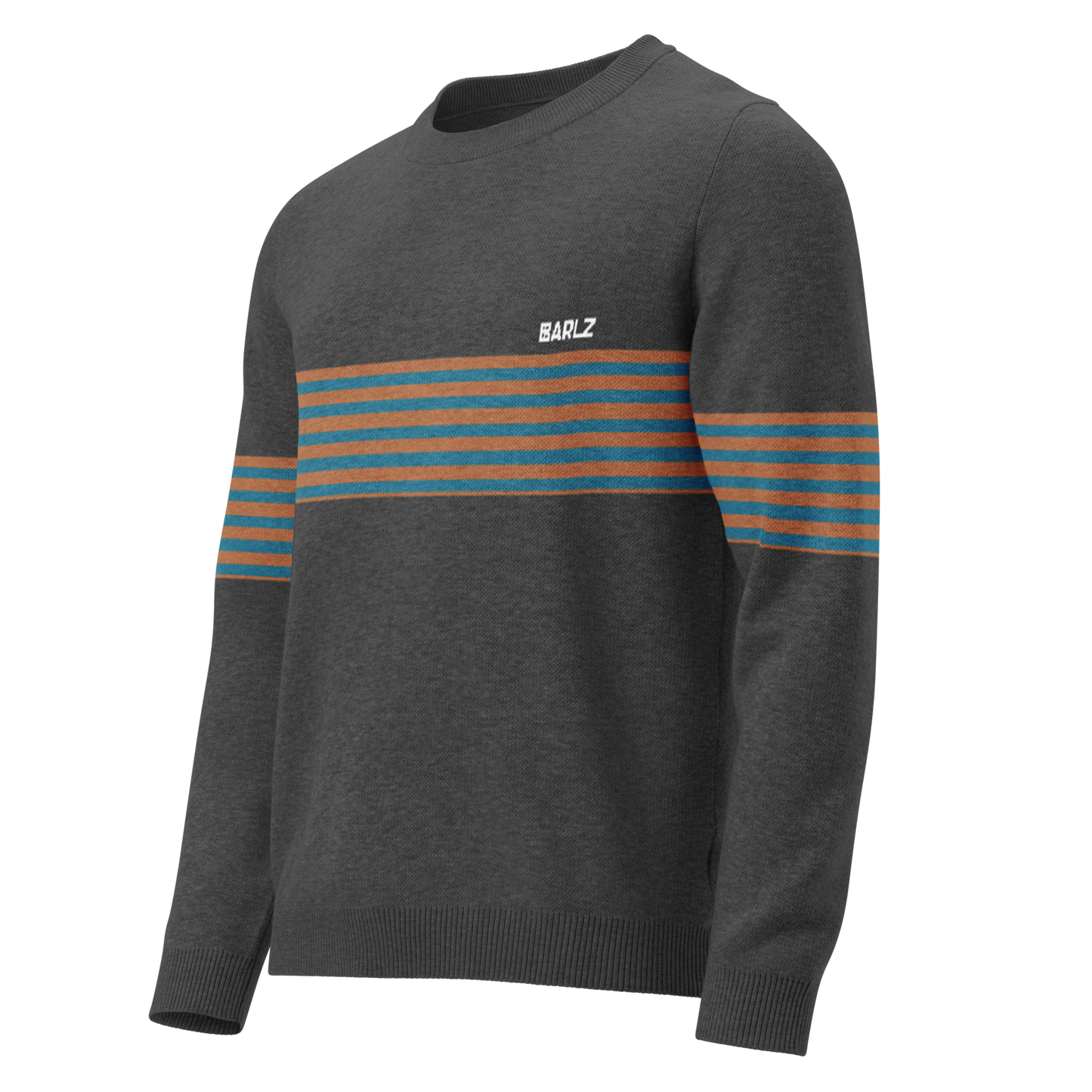 Knitted crew neck sweater