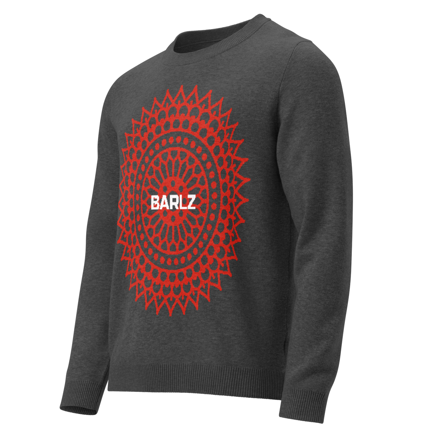 Knitted crew neck sweater