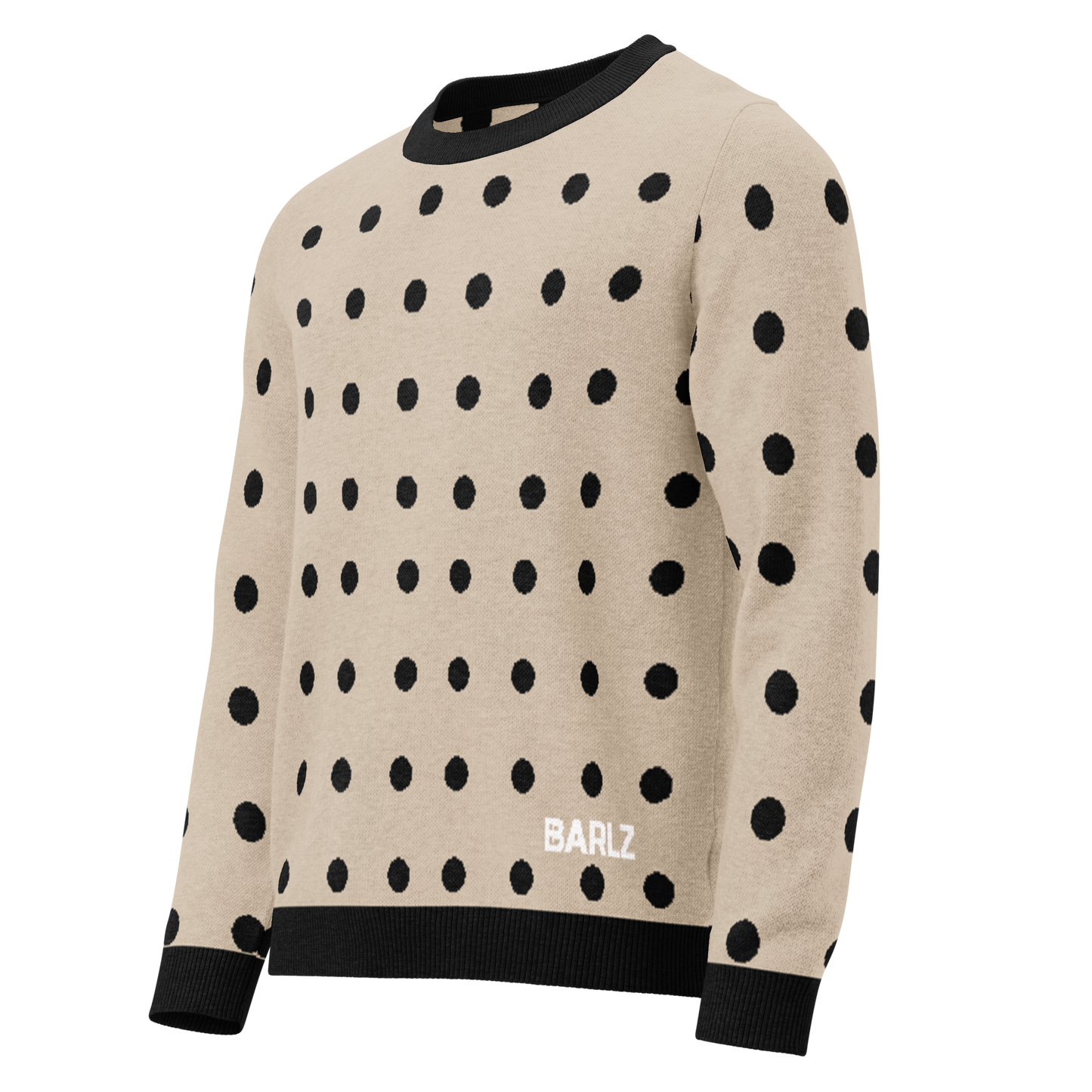 Knitted crew neck sweater