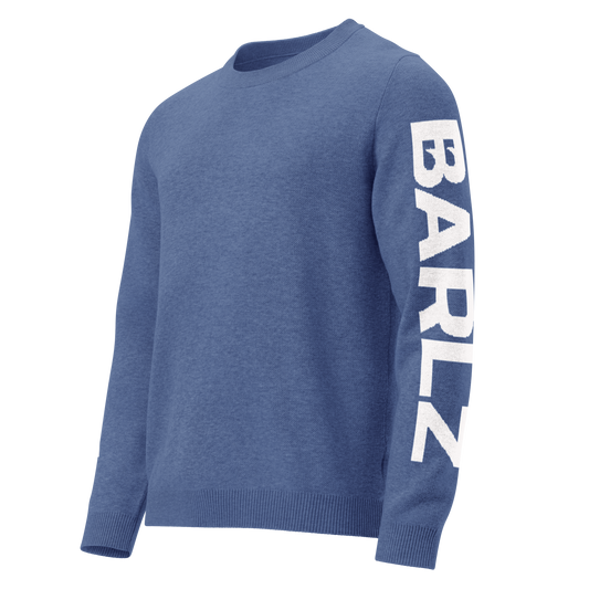 Knitted crew neck sweater