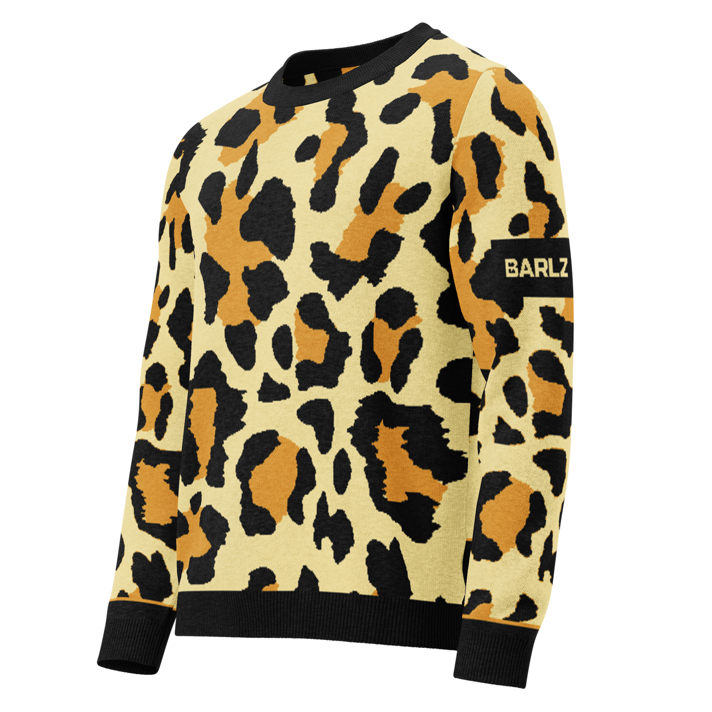 Knitted crew neck sweater