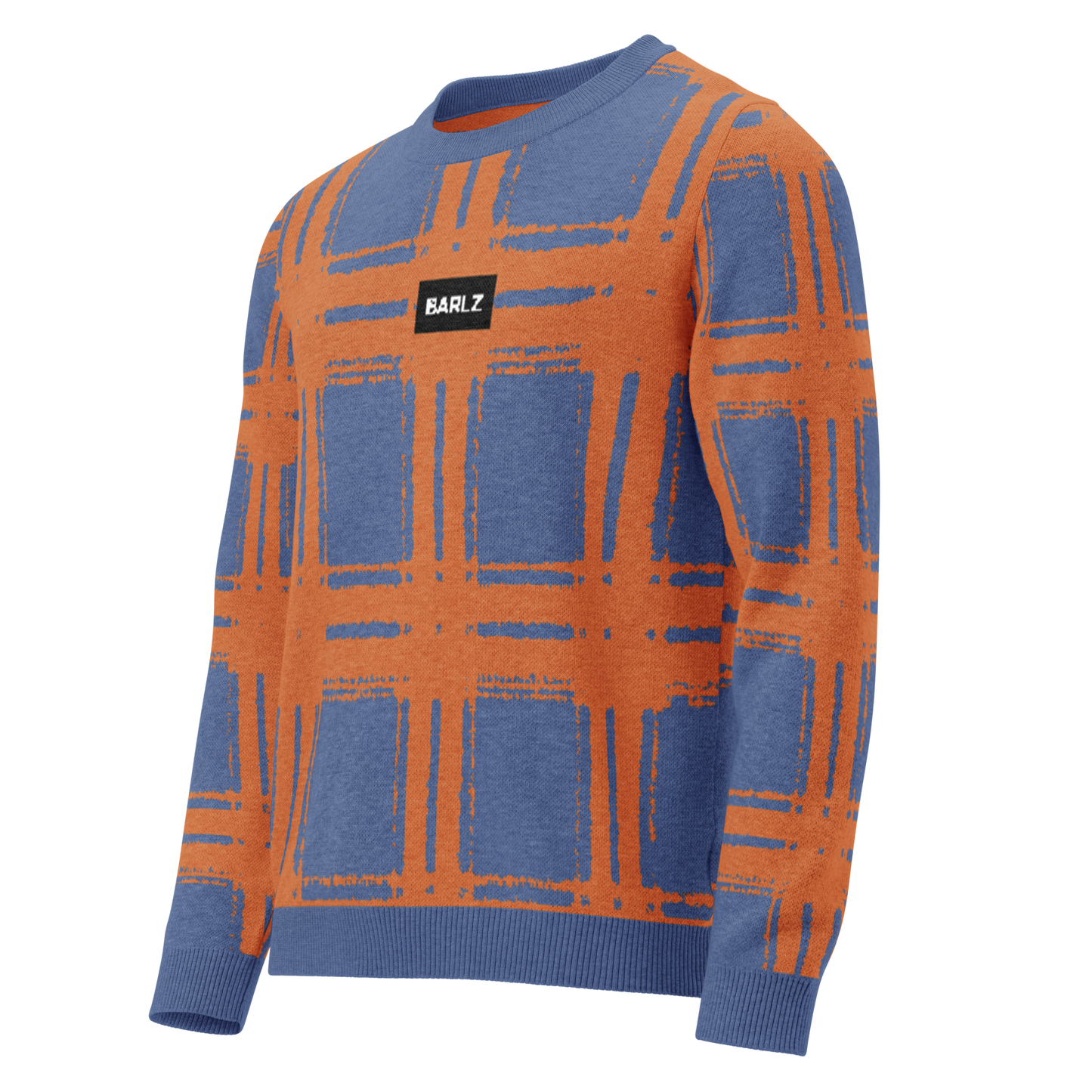 Knitted crew neck sweater