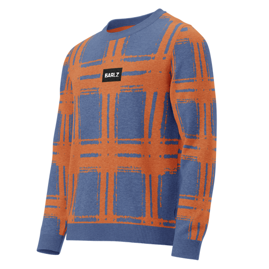 Knitted crew neck sweater