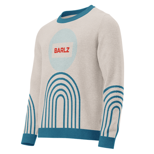 Knitted crew neck sweater