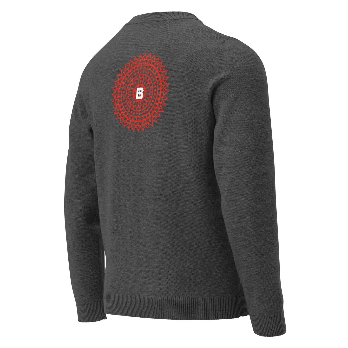 Knitted crew neck sweater
