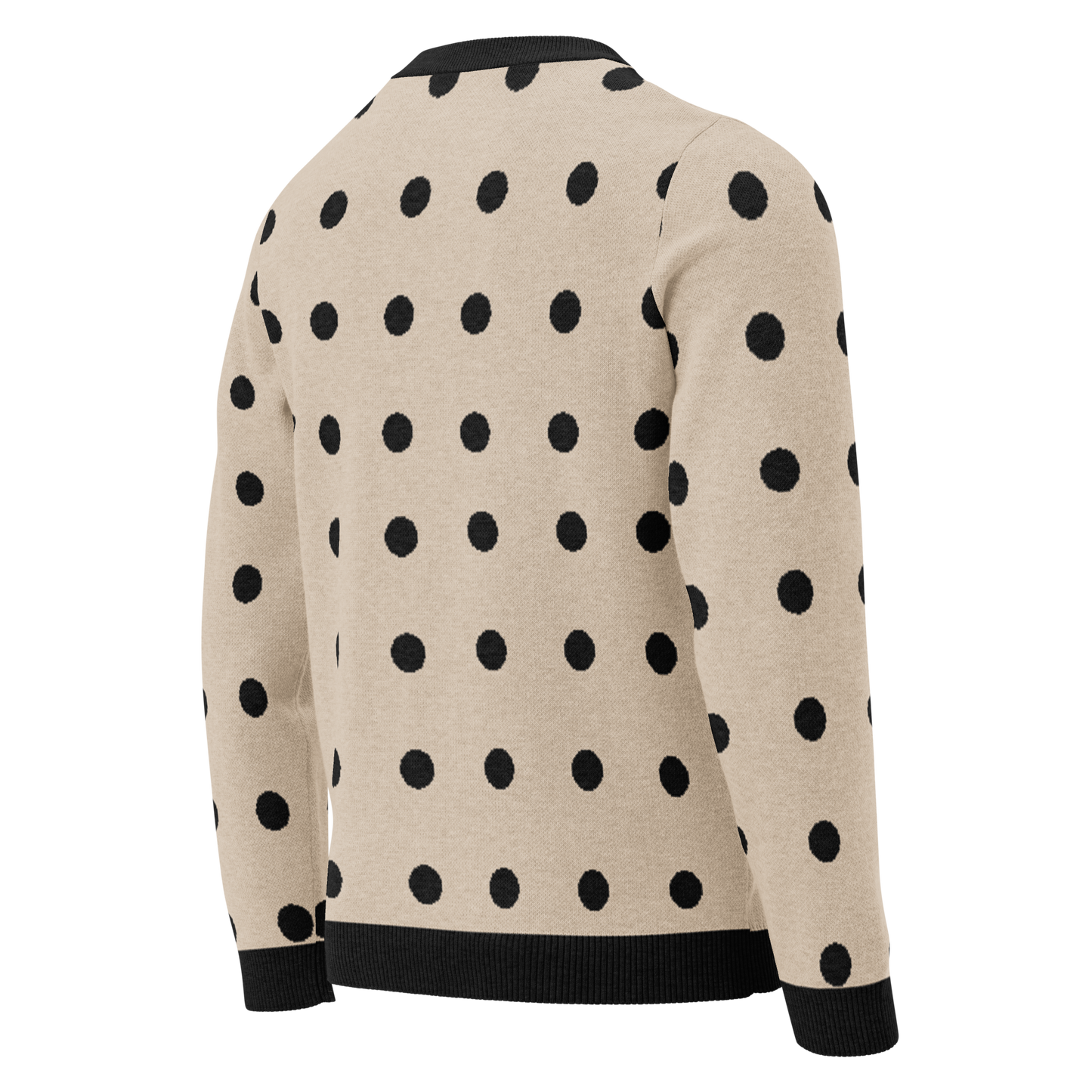 Knitted crew neck sweater
