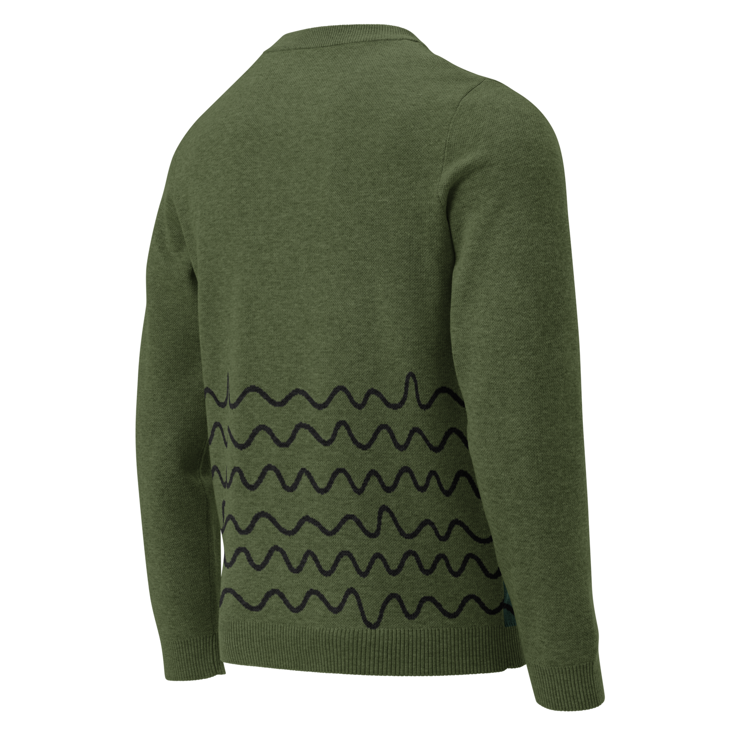 Knitted crew neck sweater