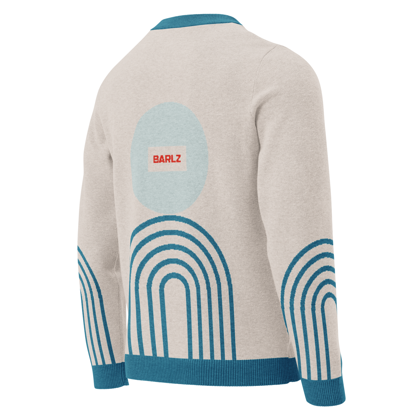 Knitted crew neck sweater