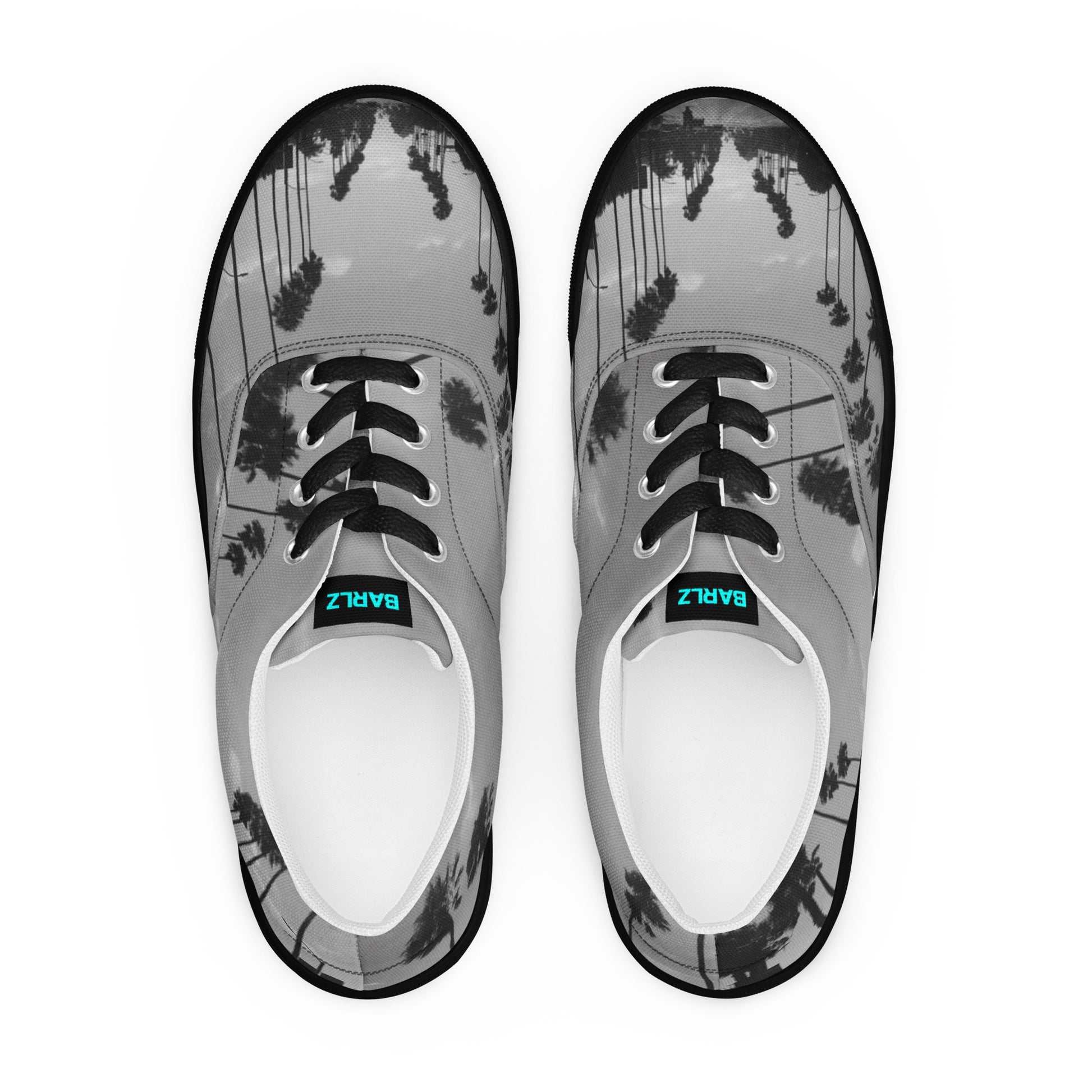 Women’s lace-up canvas shoes Black - Main Image